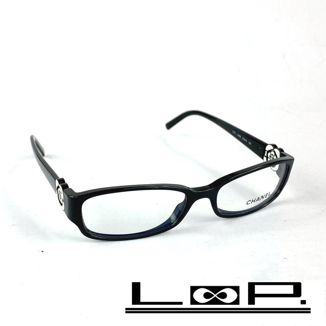 CHANEL - □新同□ シャネル 眼鏡 カメリア ココマーク ブラック 黒