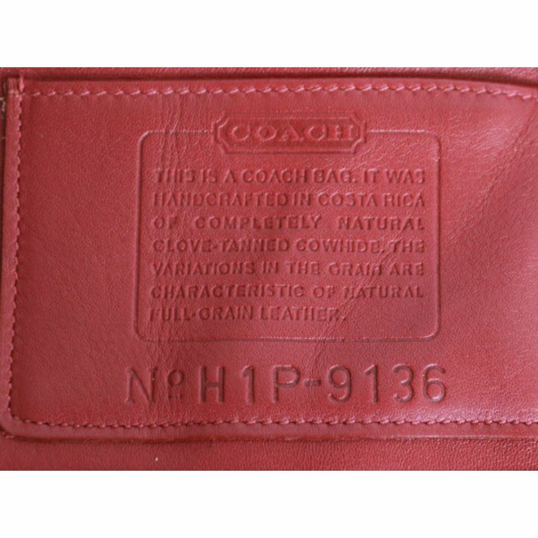 COACH - オールドコーチ 本革 レザー ミニ ショルダー バッグ 赤 COACH