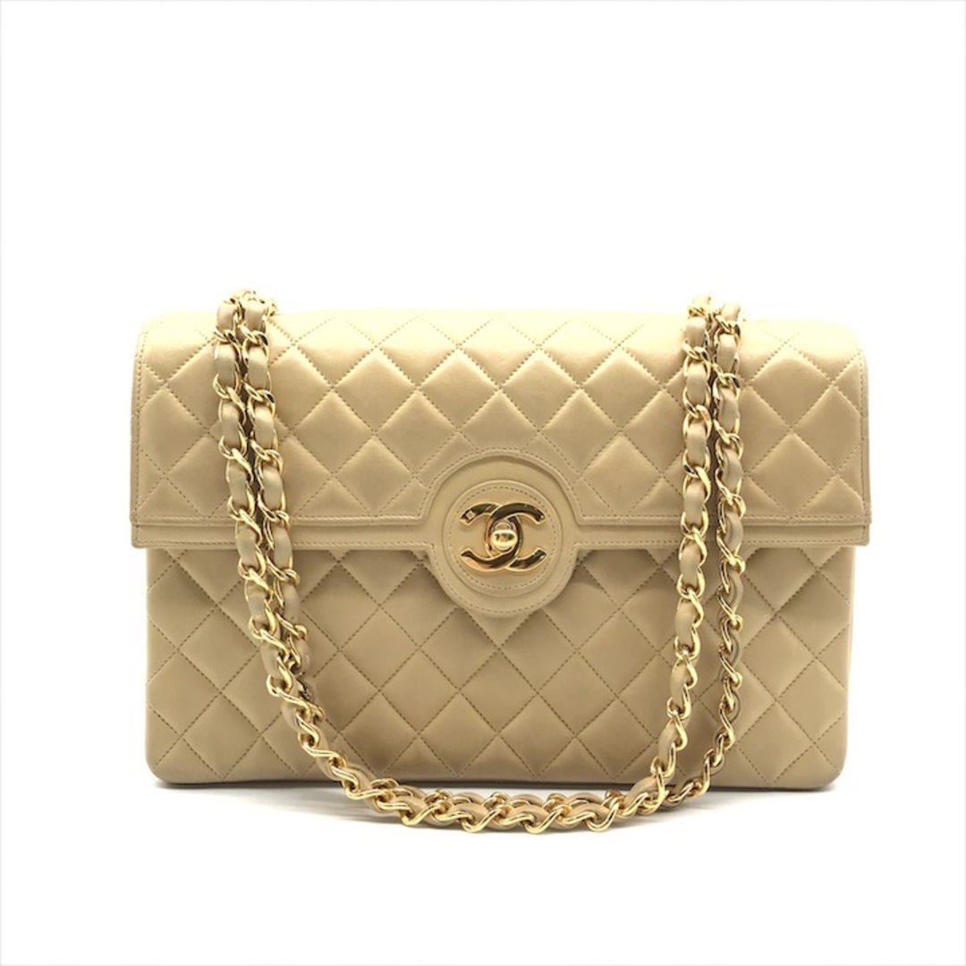 CHANEL - 良品 CHANEL シャネル ココマーク マトラッセ25 ラムスキン