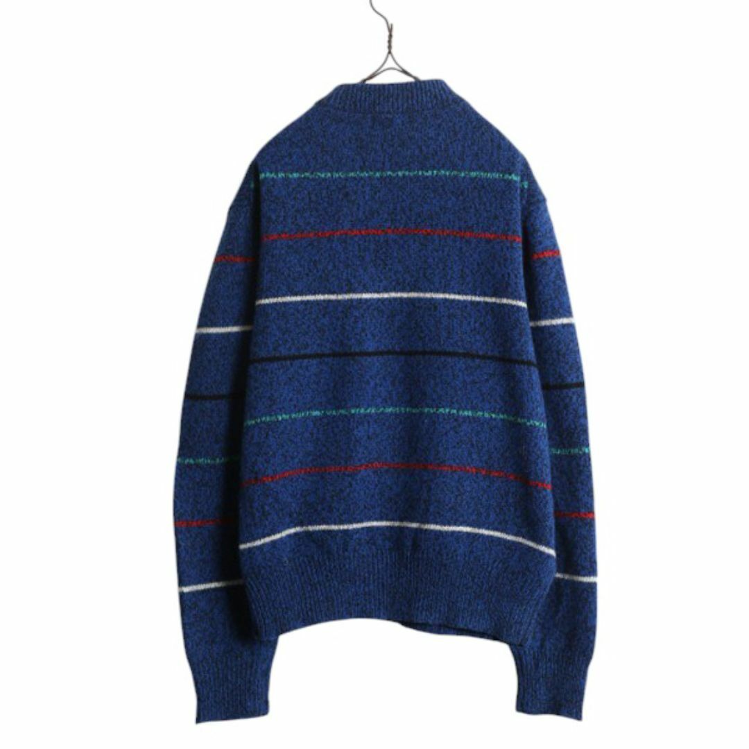 WOOLRICH - 80s ウールリッチ ヘンリーネック ボーダー ニット