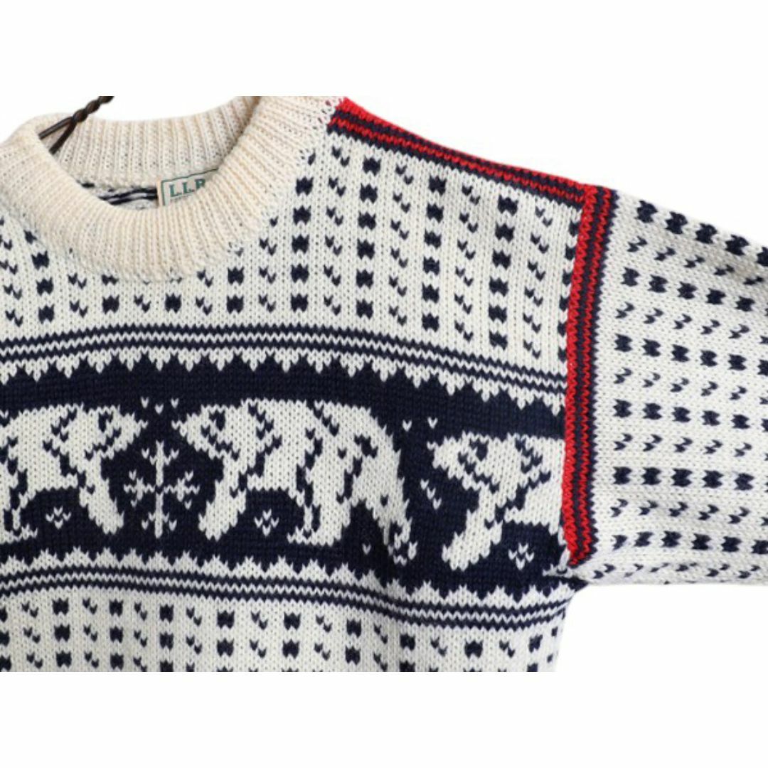 L.L.Bean - 80s エルエルビーン ノルディック ウール ニット セーター