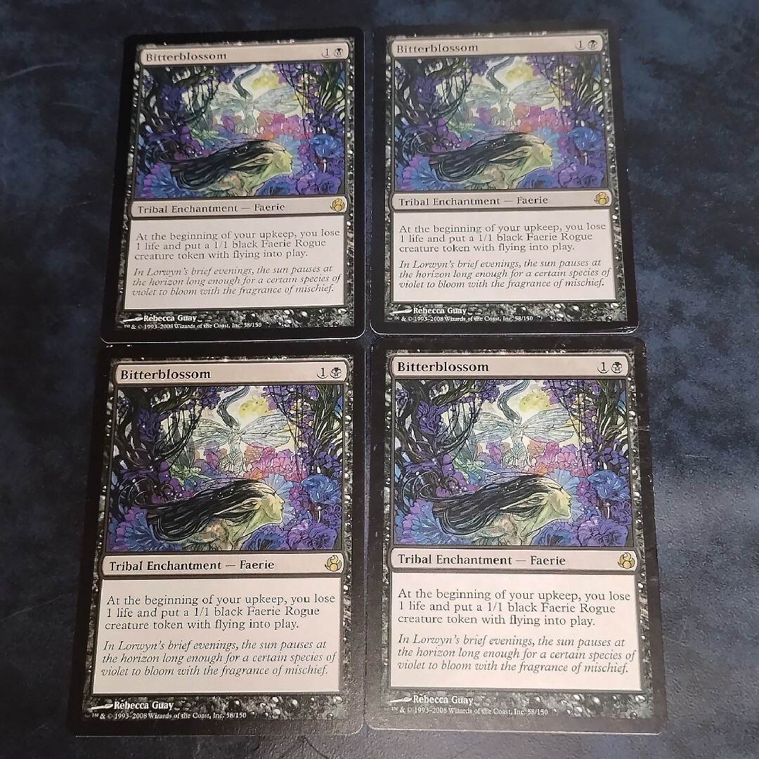 MTG MOR 苦花/Bitterblossom 英語版 4枚セット まとめ売り