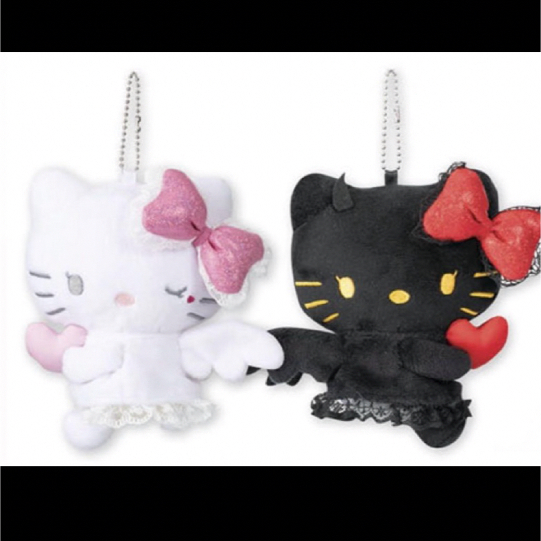 ハローキティ 50周年 ペアマスコットチャーム 天使 小悪魔 アベイル