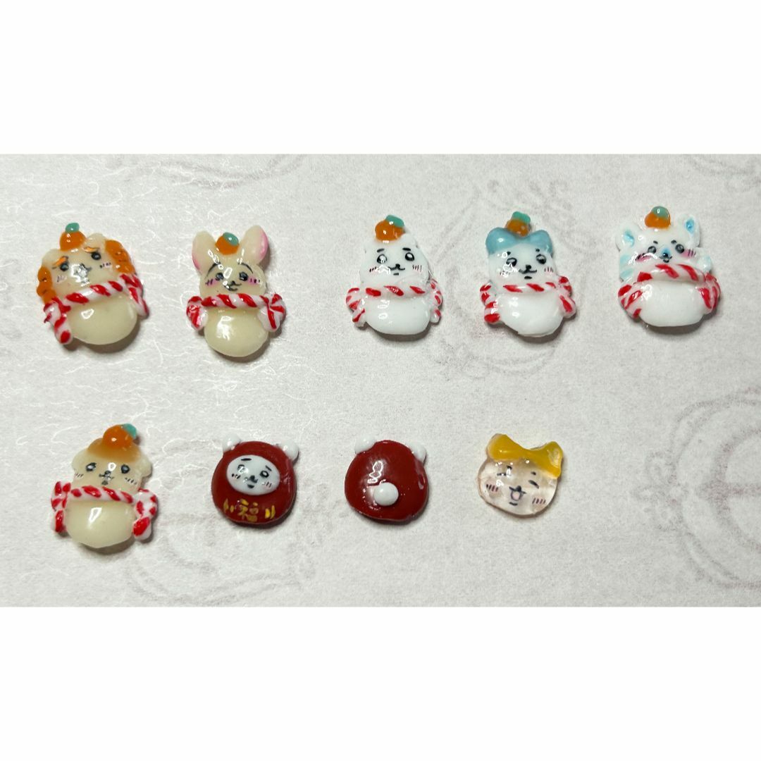 ちいかわ ネイルパーツ 3D 正月 セットの通販 by momo's｜ラクマ