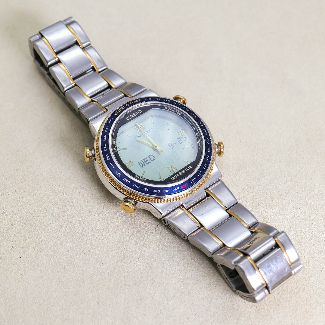 CASIO - 稼働 CASIO 腕時計 Abx-610 Twincept World Timeの通販 by