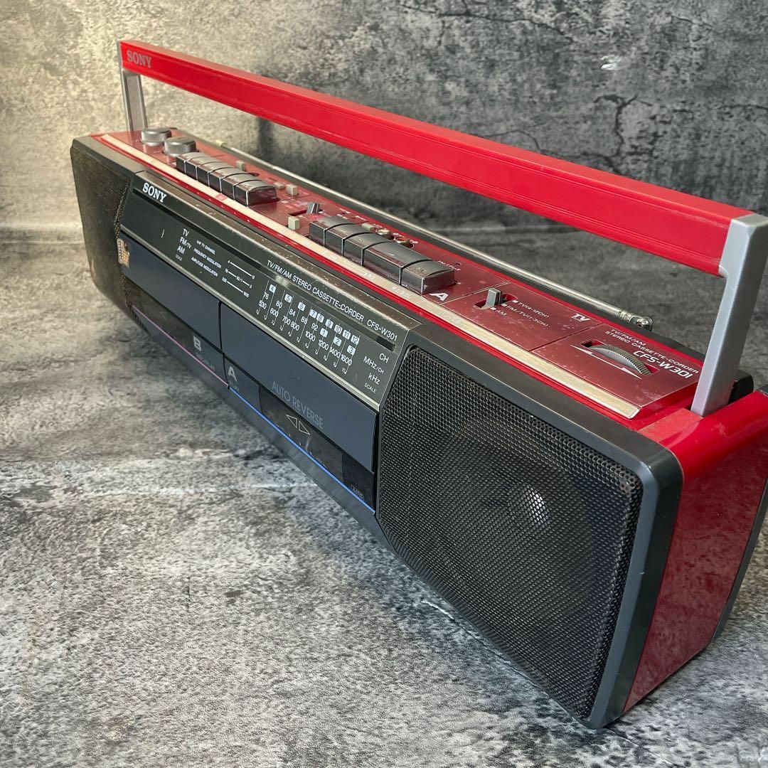 SONY ソニー FM/AM カセットWラジカセCFS-W301の通販 by アライグマ