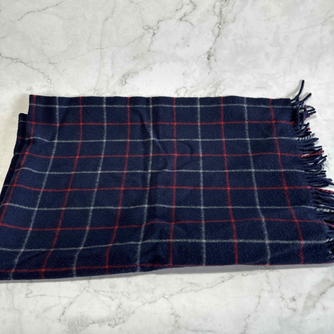 BURBERRY - 美品 バーバリー ひざ掛け ブランケット チェック ウール