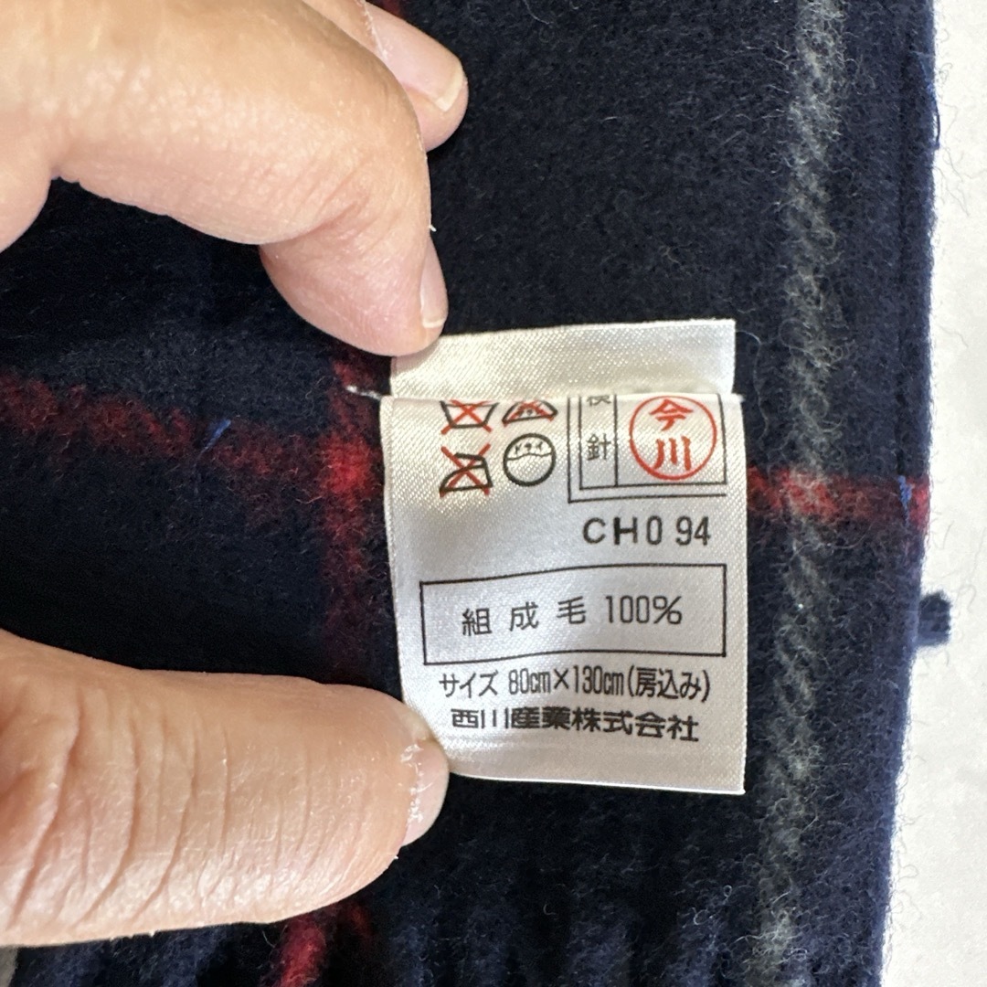 BURBERRY - 美品 バーバリー ひざ掛け ブランケット チェック ウール