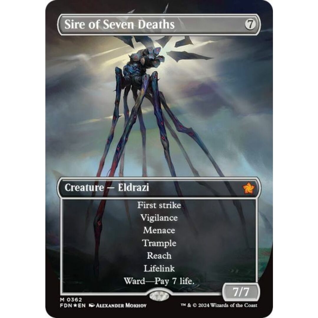 マナ・FOIL】マジックザギャザリング FDN EN 0362 七つの死の種父 (英語版