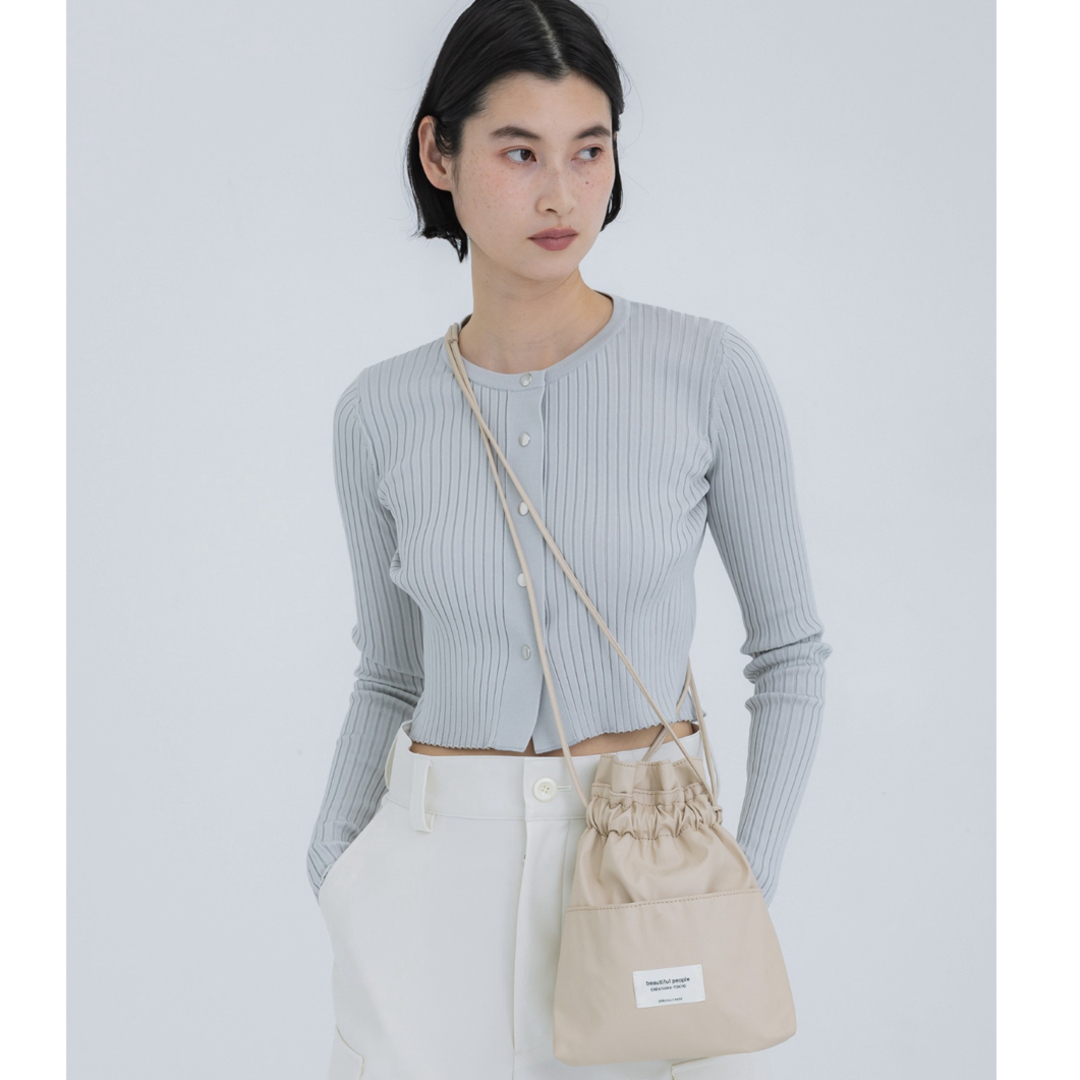 beautiful people - 【beautiful people】2WAYレザー巾着バッグの通販