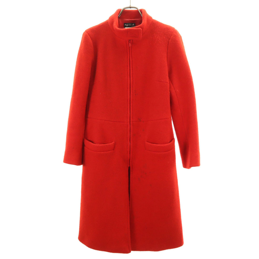 agnes b. - アニエスベー フランス製 ウールコート 2 レッド agnes b