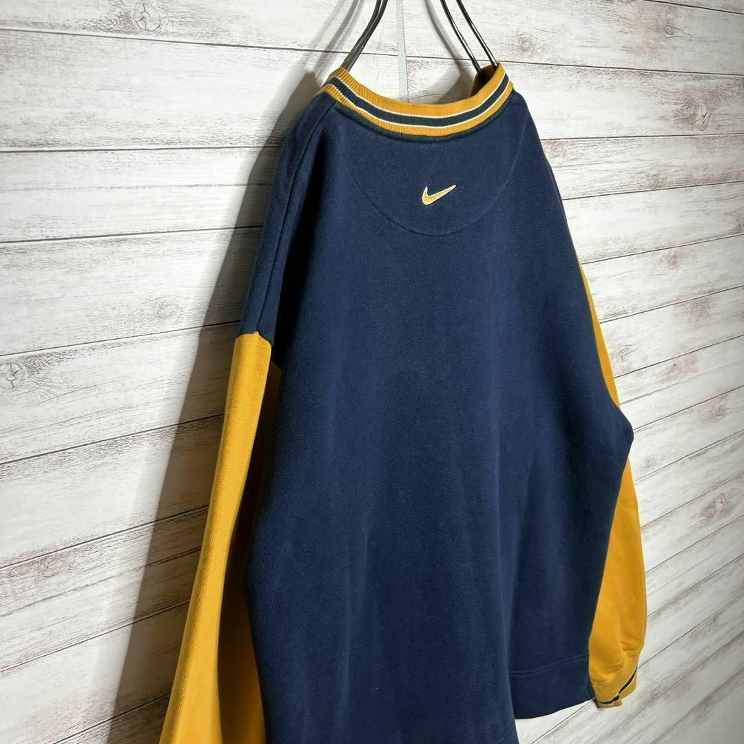 入手困難!!】ナイキ ✈︎刺繍 ワンポイント バイカラー ゆるだぼ 白