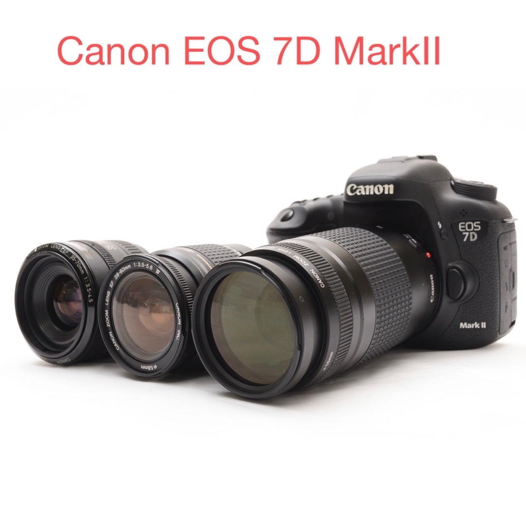 Canon - 一眼レフカメラ Canon EOS 7D MarkII トリプルレンズセットの