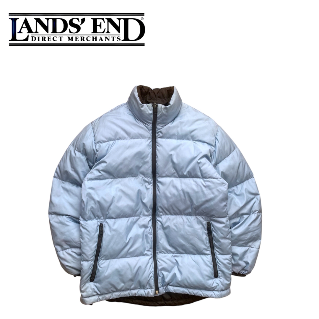 LANDS'END - LAND'SENDランズエンド 90s リバーシブル グース ダウン