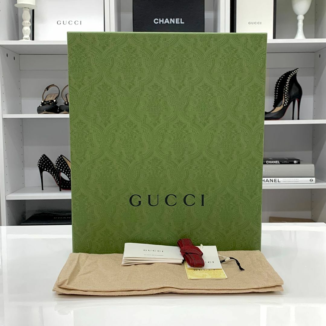 GUCCI - 6411 未使用 グッチ ファブリック ホースビット GG柄 ムートン