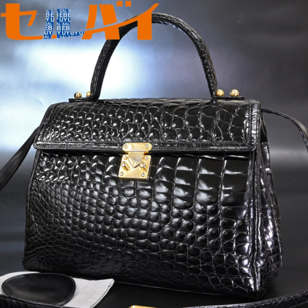 COMTESSE - 本物 超美品 コンテス 最高級クロコダイル セリューロック