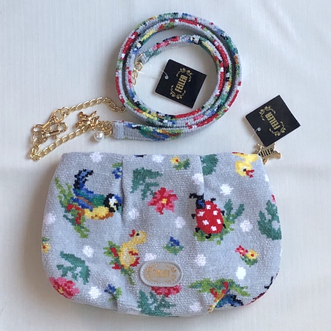 FEILER - フェイラー ハイジドット ポーチ＆ショルダーストラップの