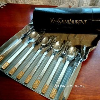 YSL イヴサンローラン yamaka カトラリー デザート スプーン ピック