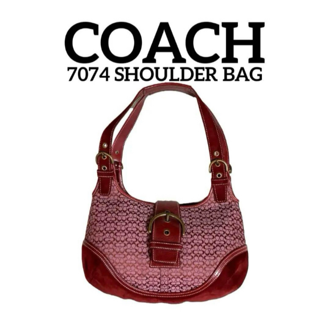 希少レア✧︎*。COACH SOHO ミニシグネチャーワンショルダーバッグ