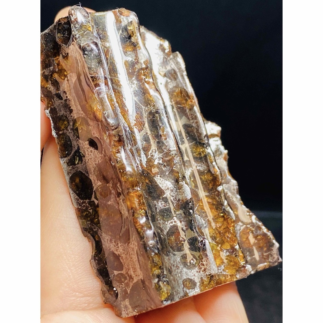 M*0様 パラサイト隕石 隕石 石鉄隕石 セリコ隕石 重さ約16g 共箱 M*0