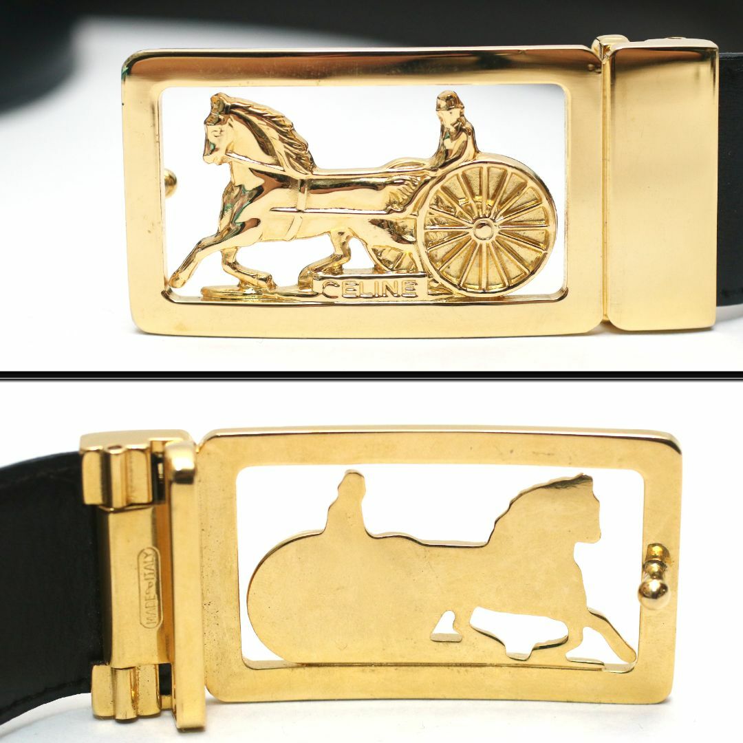 CELINE - 【ヴィンテージ】◇セリーヌ◇ 馬車 モチーフ / ブラック