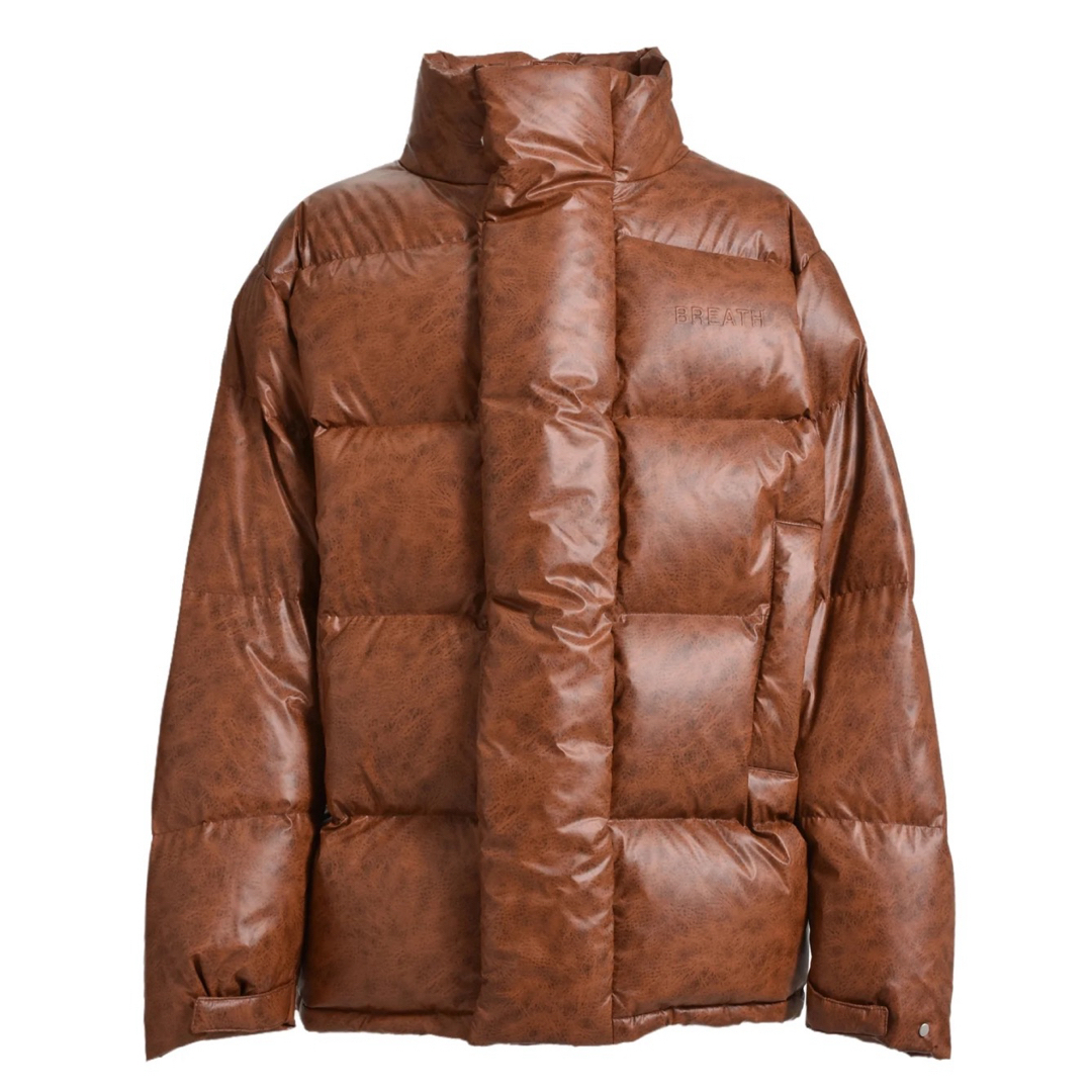 BREATH - 新品未使用 TRANSFER LEATHER DOWN / BRWONの通販 by savage