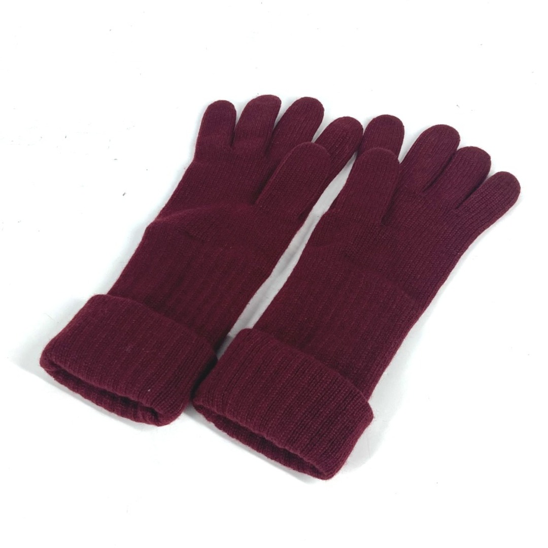 CHANEL ワインレッド手袋 CCロゴ付き シャネル CHANEL CC ココマーク