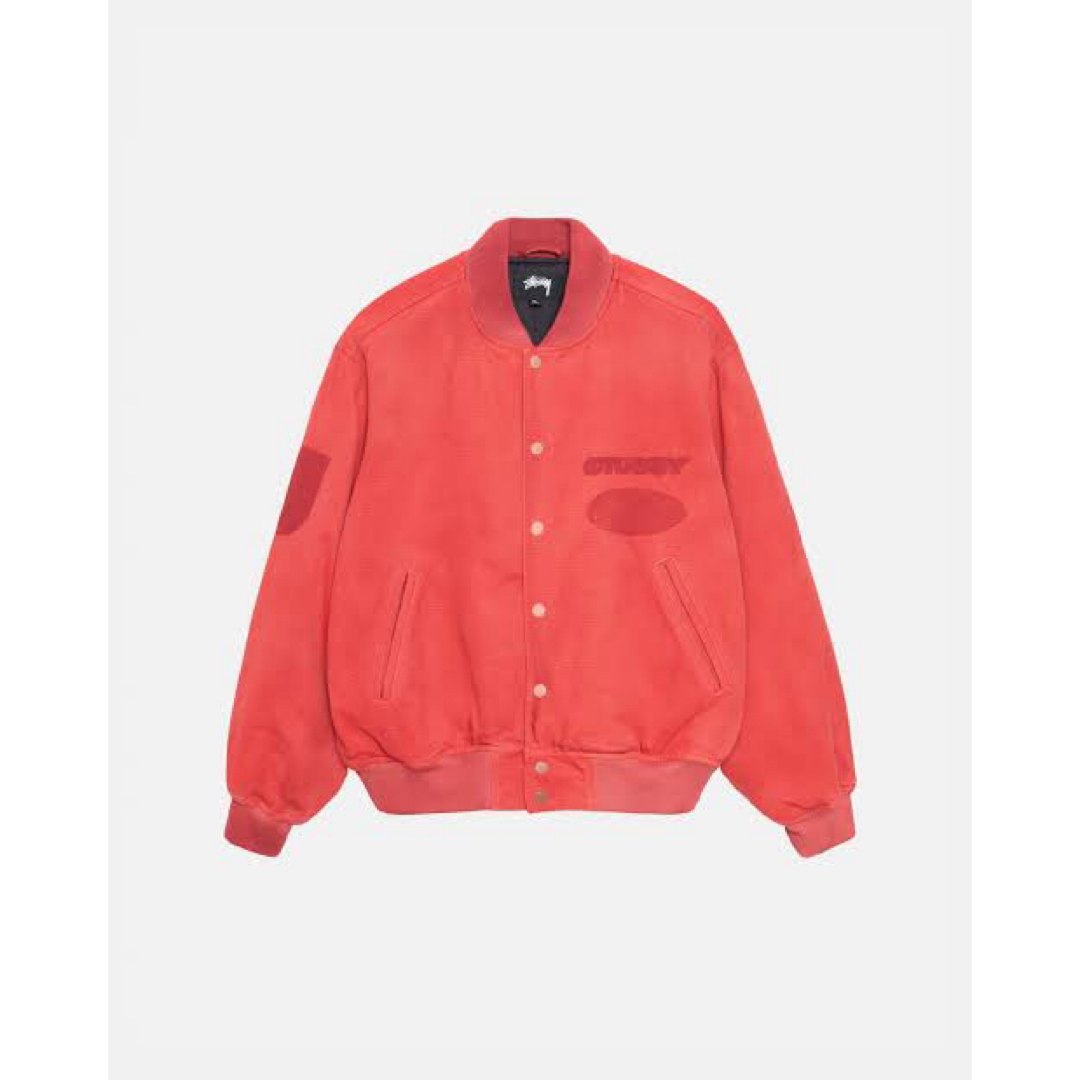 STUSSY - Stussy Ghost Logo Canvas Varsity Jacketの通販 by ガンコ's