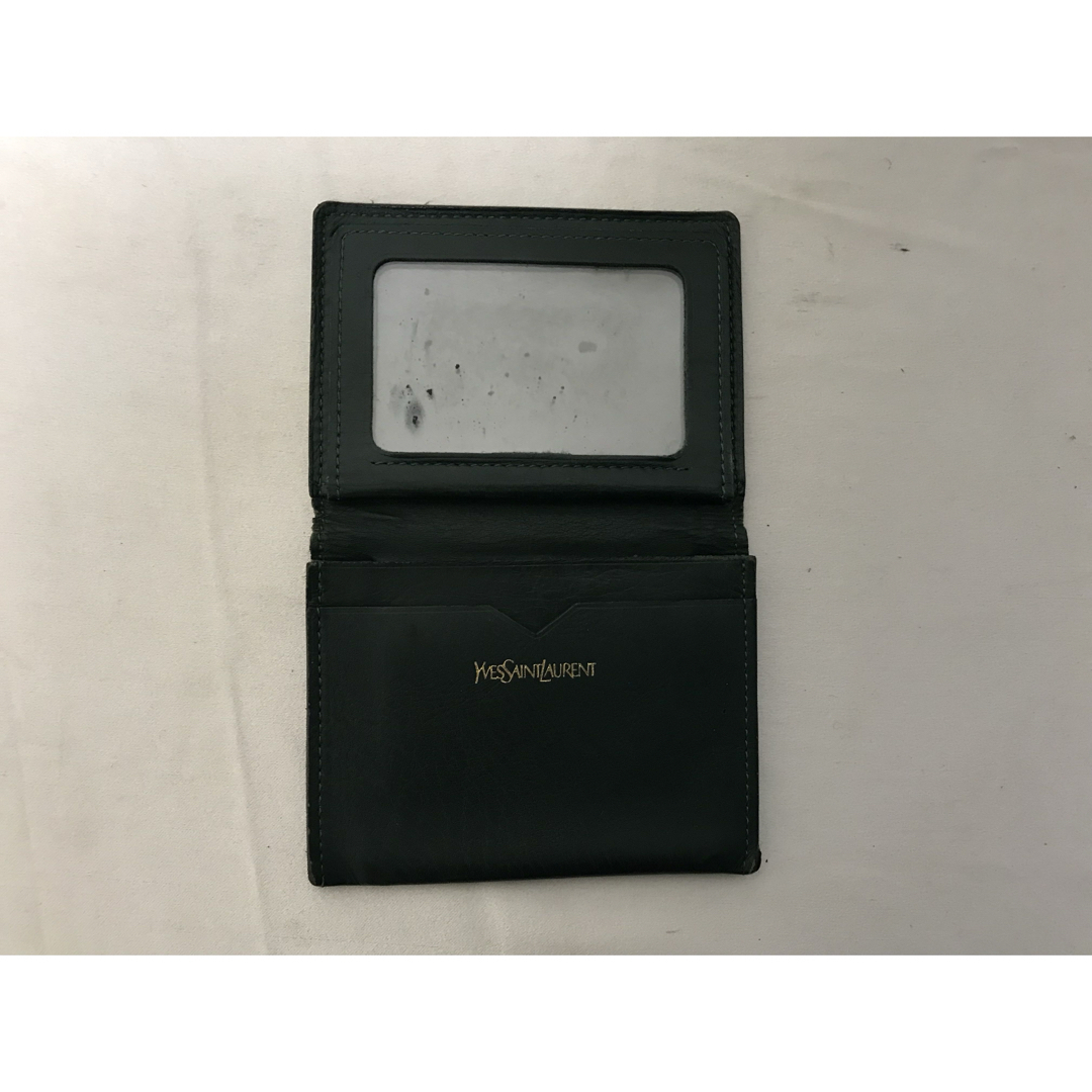 Yves Saint Laurent - 本物イヴサンローランYSL本革レザーロゴ二つ折り