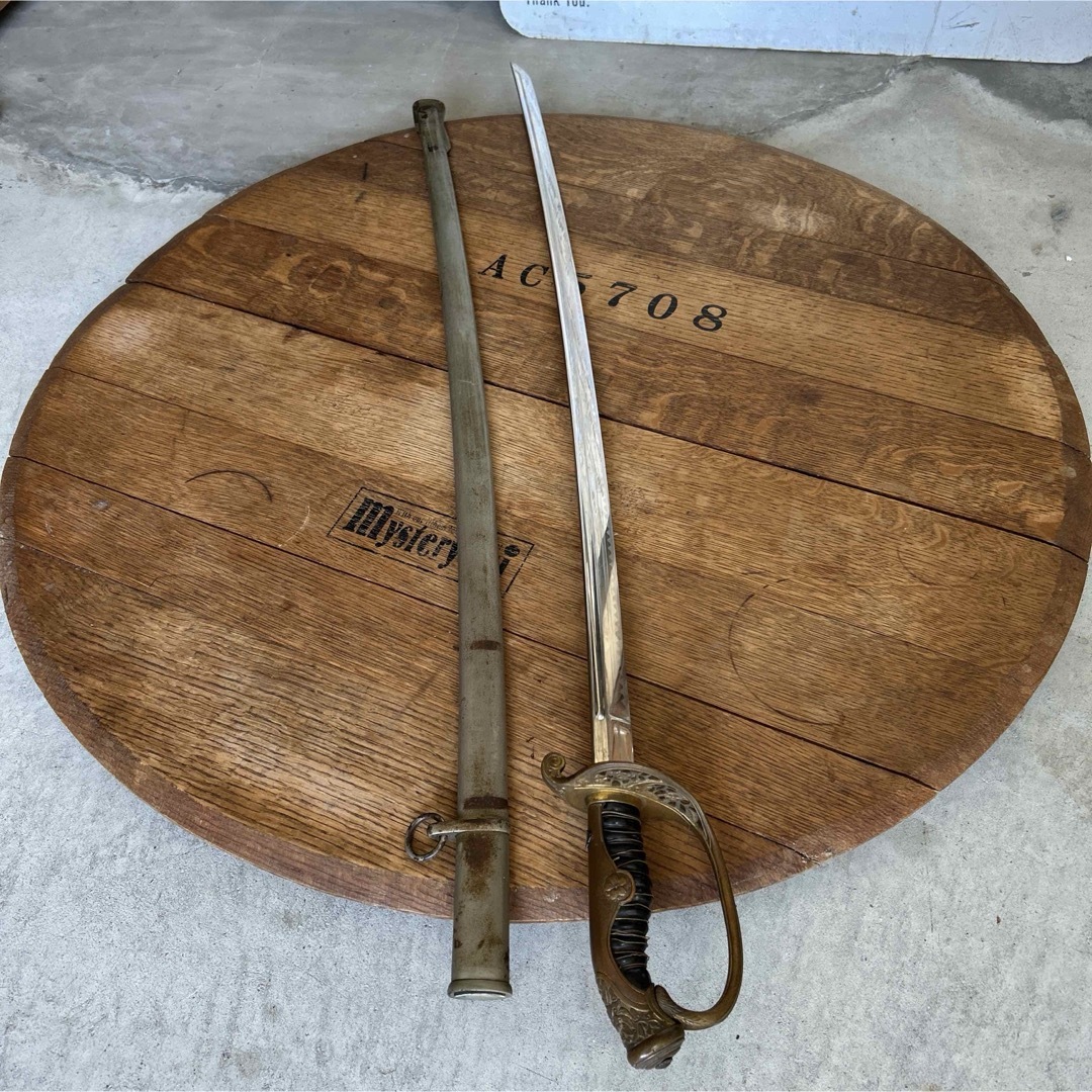 観賞用】古道具 模造刀 骨董品 日本軍 装品 インダストリアル アンティーク