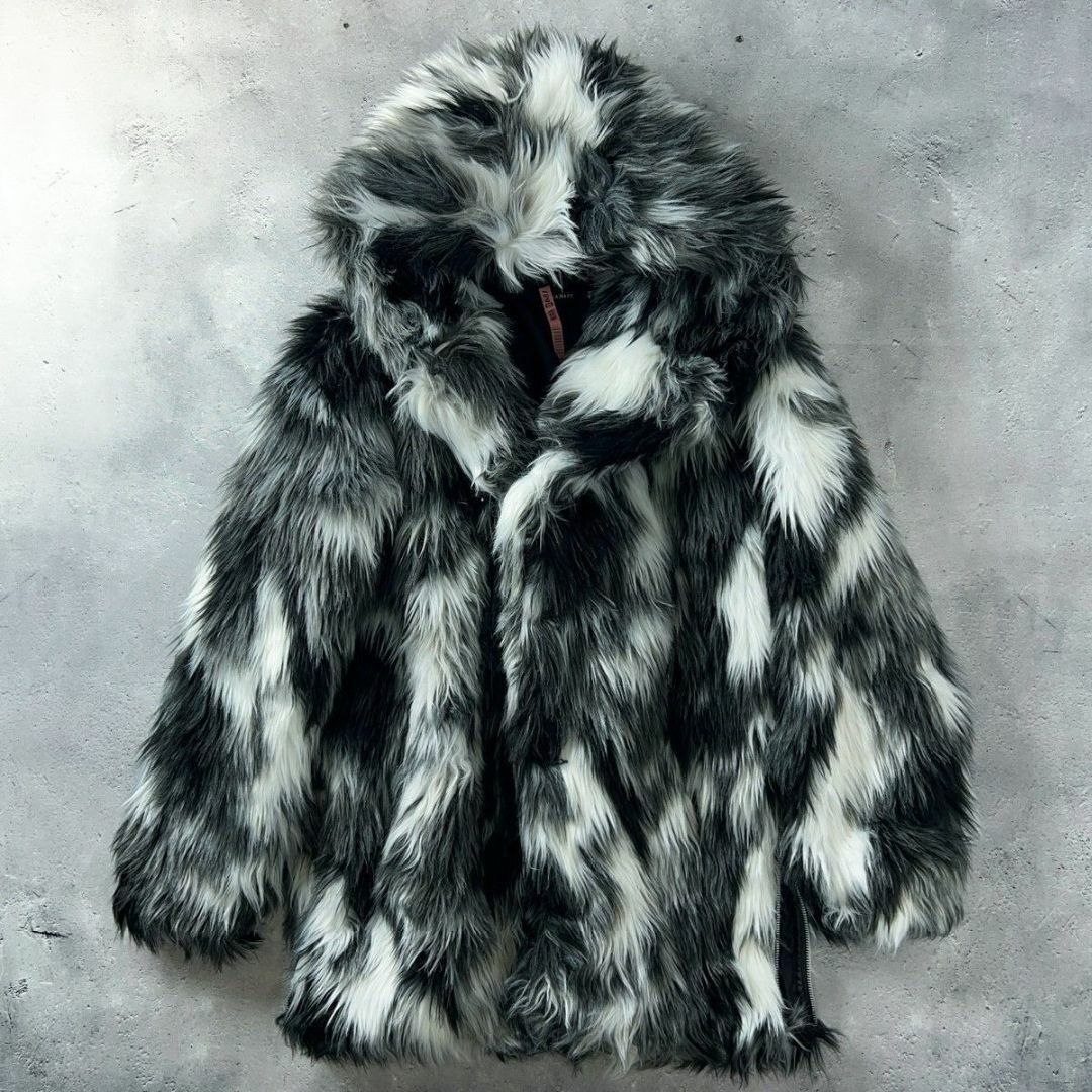 CIVARIZE - CIVARIZE ファー パーカー ジャケット ブルゾン 白 黒 44