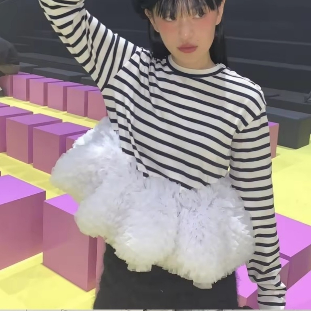 Bibiy ビビィ ボーダー トップスの通販 by pada.shop｜ラクマ