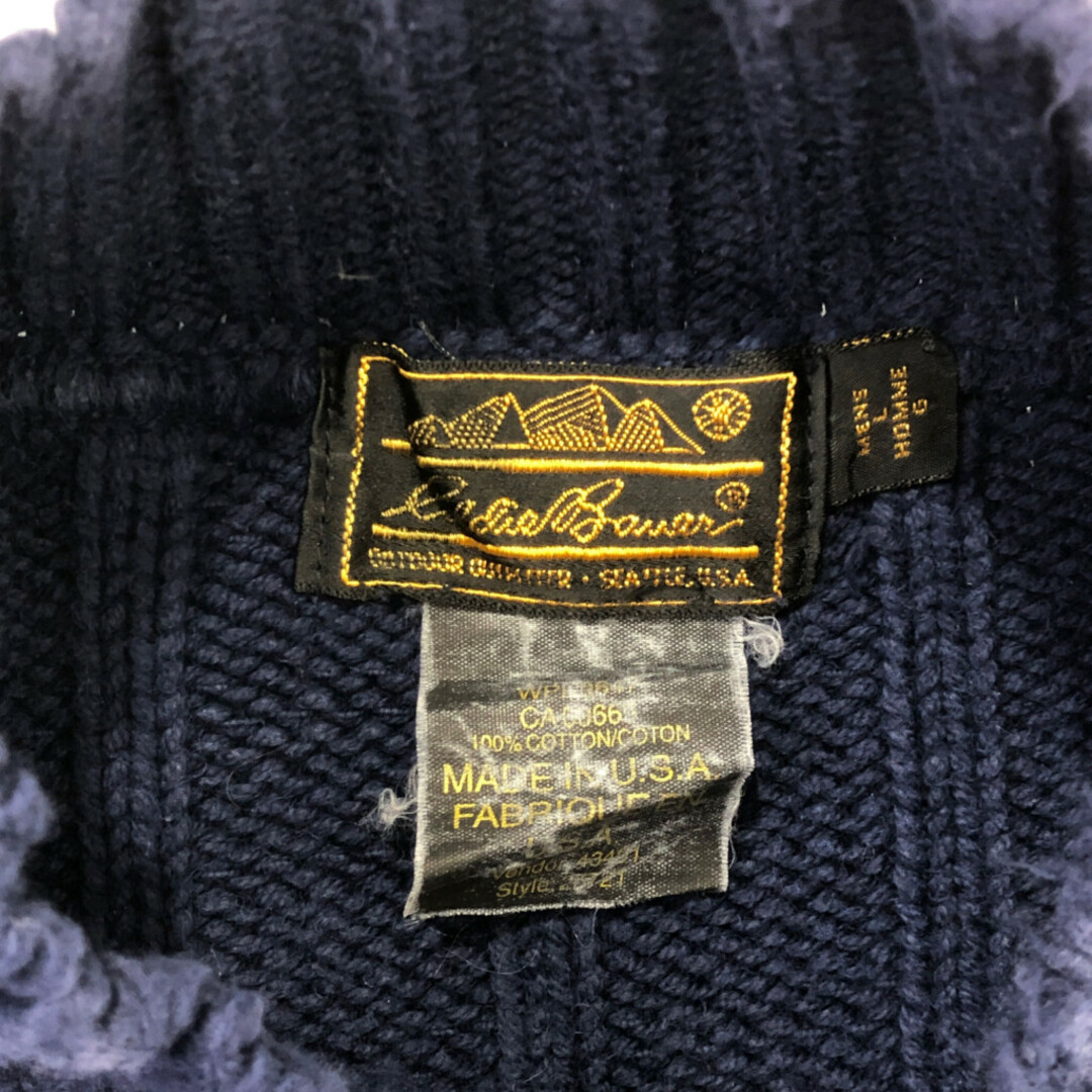 Eddie Bauer - 90年代 USA製 Eddie Bauer エディーバウアー リブニット