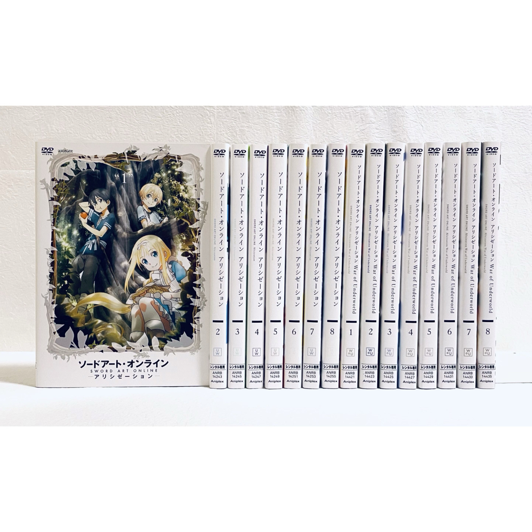 ソードアート・オンライン アリシゼーション 2期 レンタルDVD 全8巻