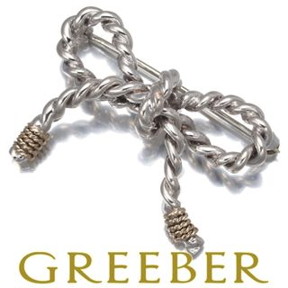 Tiffany & Co. - ティファニー ブローチ ツイスト リボン シルバー 925