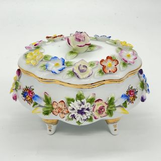 古マイセン 金彩 ワトー恋人文 コバルトロカイユ窓 透かし絵皿 直径