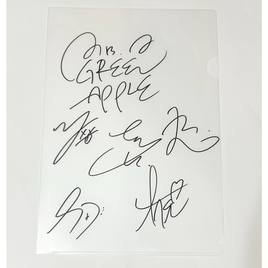 Mrs. GREEN APPLE サイン入りクリアファイルの通販 by マッキー's shop
