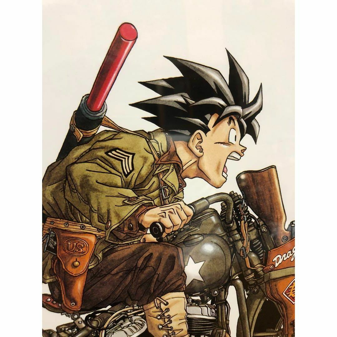 ドラゴンボール 悟空 バイク イラスト 1993年 特別描き下ろし 30cmの