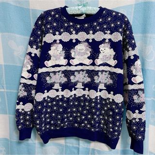 ♡ブタさんスウェット spumoni系 USAレトロファンシー古着 spank