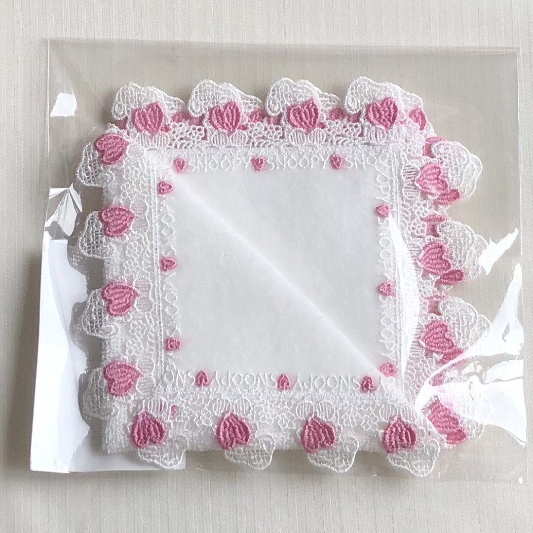 SNOOPY - PEANUTS×近沢レース スヌーピー ハンカチ ホワイトの通販 by