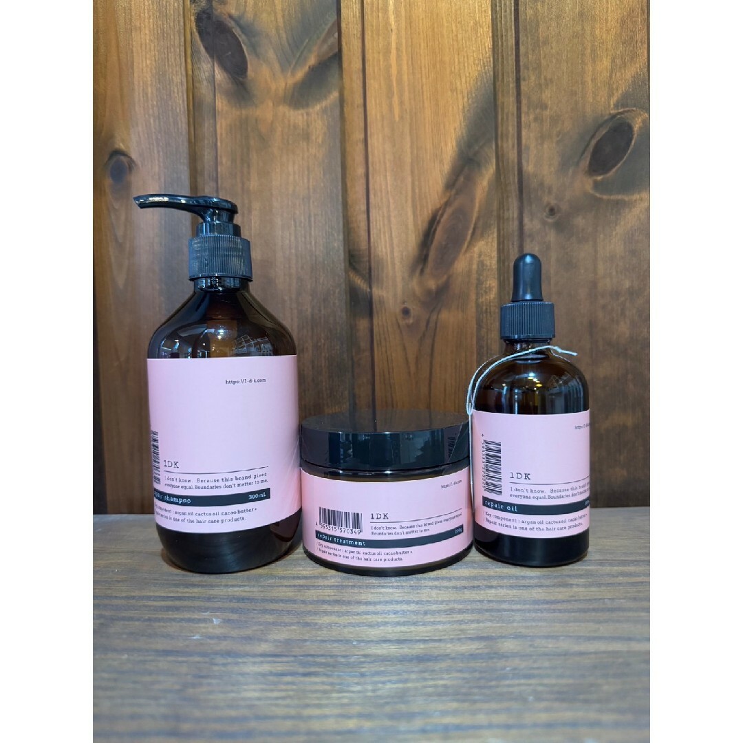 1dkリペアシャンプートリートメントオイル3点セットの通販 by niko's