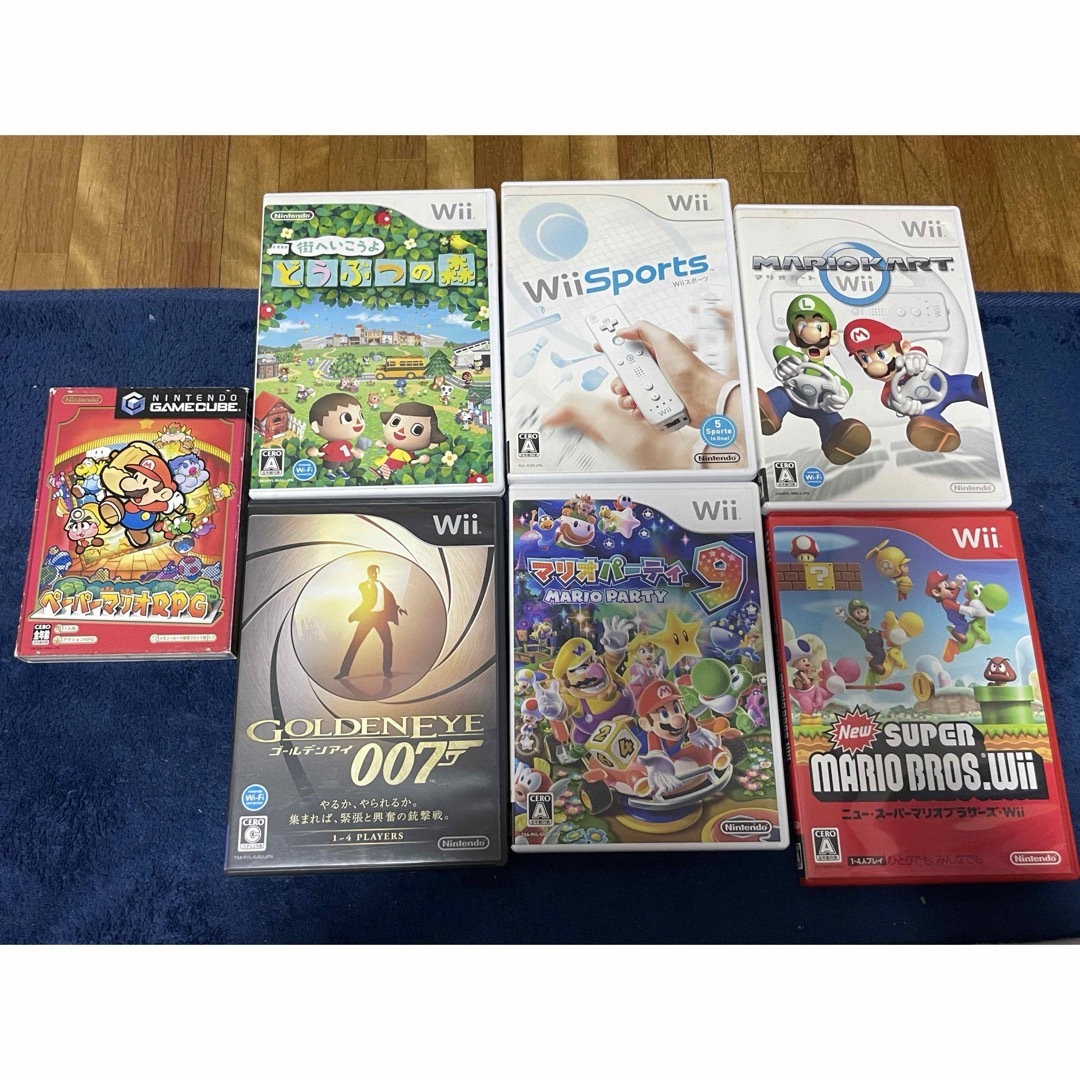 任天堂 - wiiソフト5個 ゲームキューブソフト1個セットの通販 by