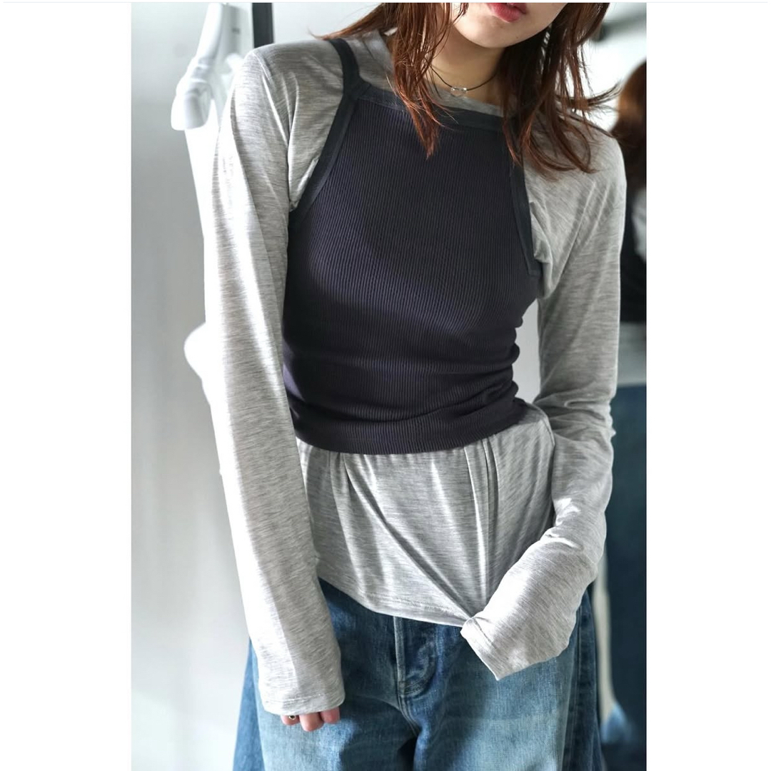 FUMIKA_UCHIDA - FUMIKA_UCHIDA EYELET RIB STITCH CAMISOLEの通販 by