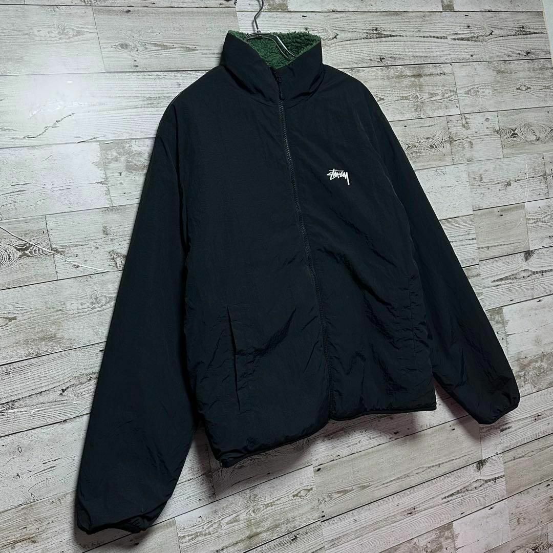 STUSSY - 【極美品】STUSSY リバーシブル ボアジャケット フリース 8