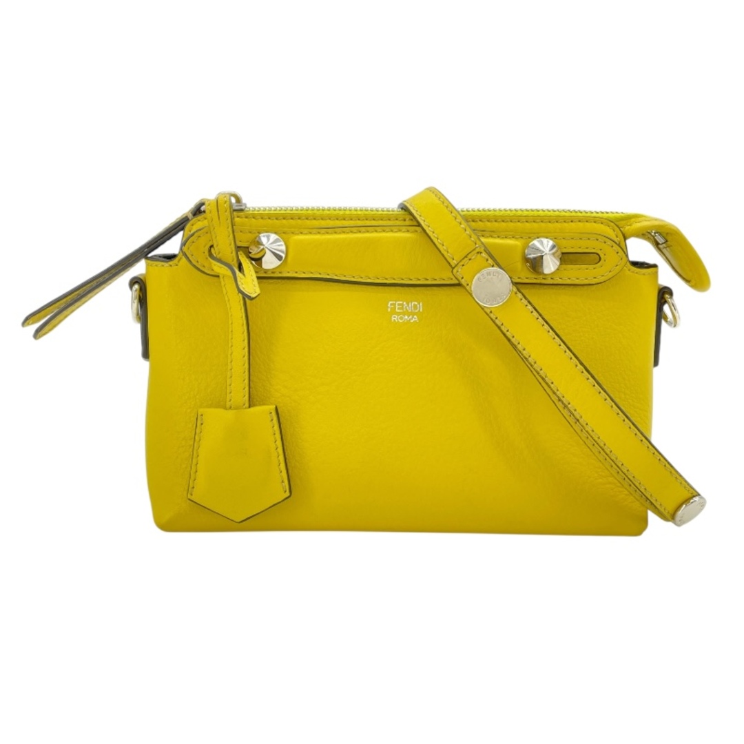 フェンディ FENDI バイザウェイミニ 8BL135 イエロー SV金具 カーフ