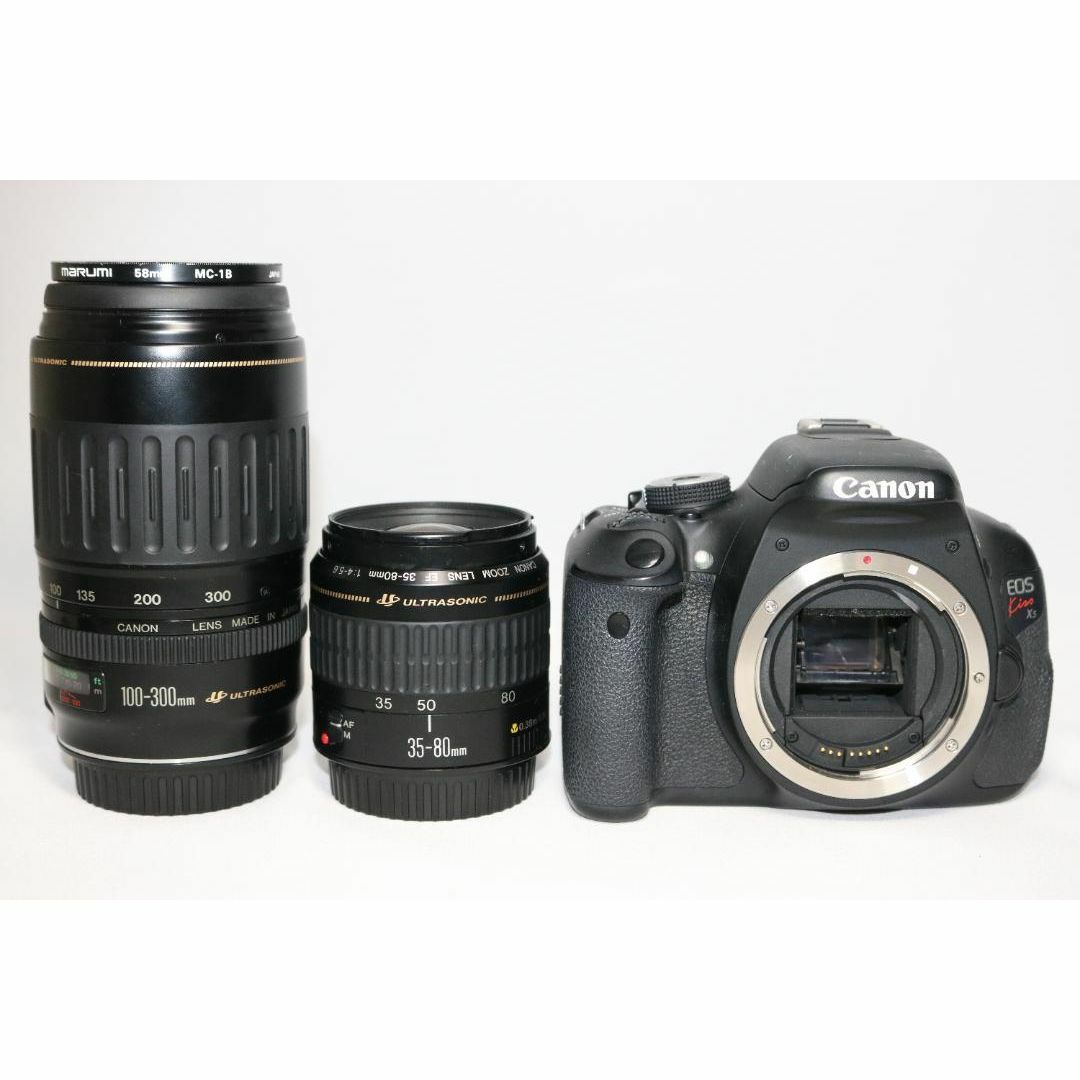 カメラデビュー✨入門モデル✨Canon Kiss X5✨ダブルレンズ✨一眼レフ
