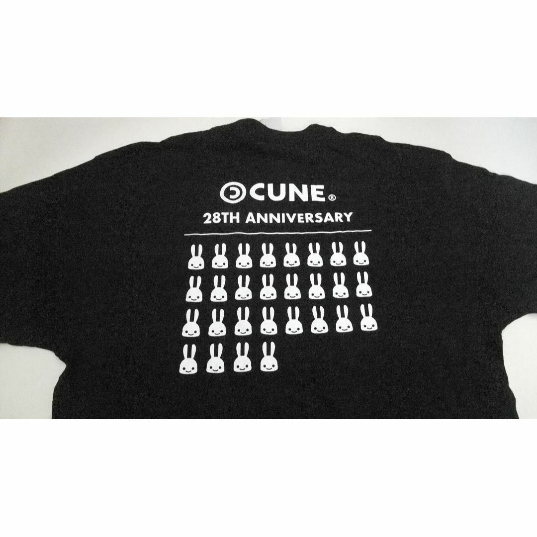 CUNE - cune XL キューン Tシャツ 定規 28周年記念 うさぎ29匹 黒 新品