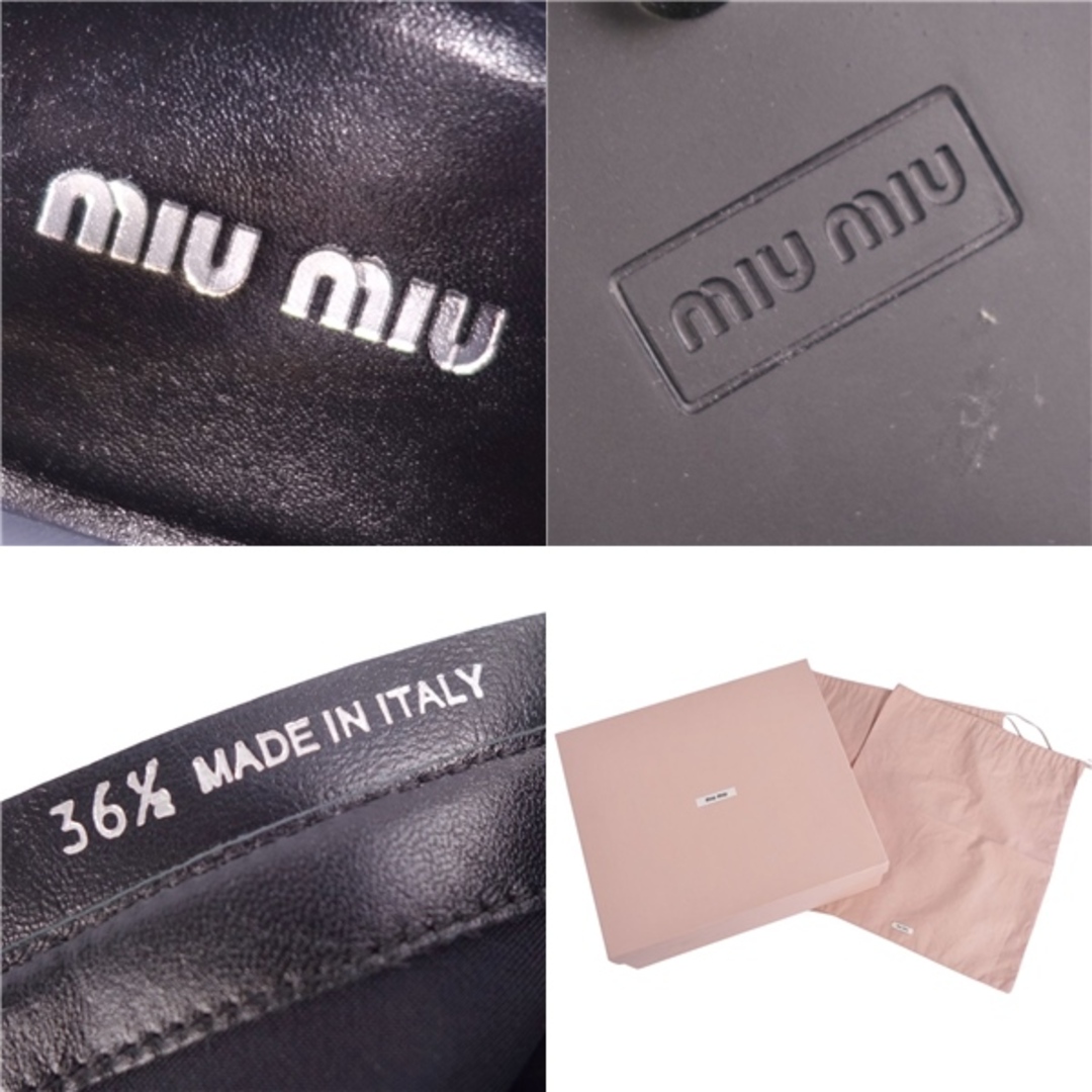 MIU MIU - 美品 ミュウミュウ miumiu ブーツ ショートブーツ エナメル