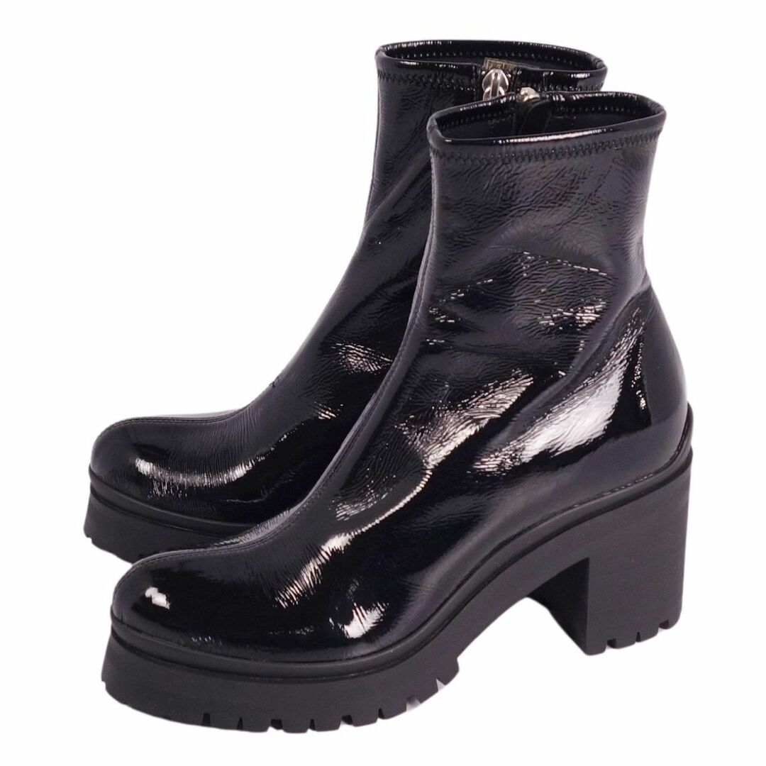 MIU MIU - 美品 ミュウミュウ miumiu ブーツ ショートブーツ エナメル