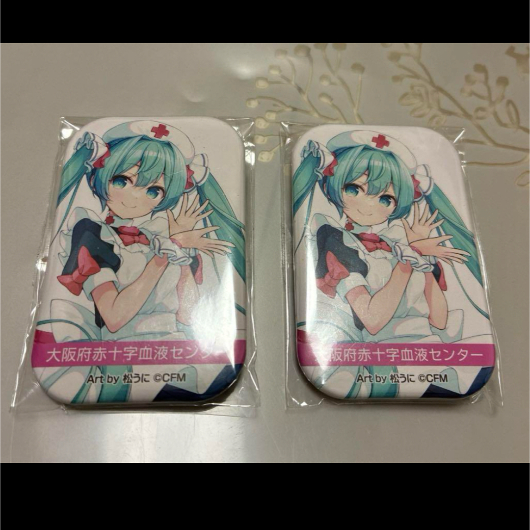 2個セット 初音ミク 献血 缶バッジ 大阪 2個セット 初音ミク 献血 缶